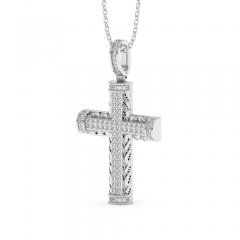 Pandantiv Cruciulita cu Diamante de 0.28ct