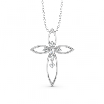 Pandantiv Cruciulita cu Diamante de 0.29ct
