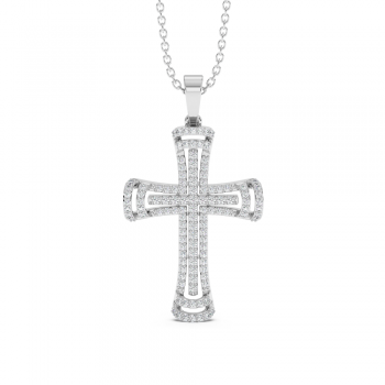 Pandantiv Cruciulita cu Diamante de 0.30ct