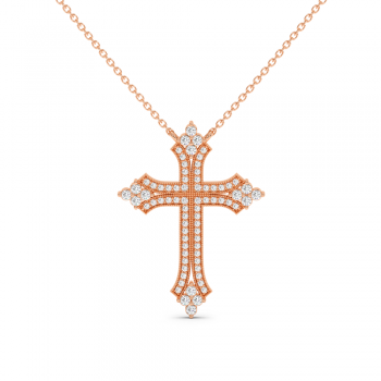 Pandantiv Cruciulita cu Diamante de 0.33 ct