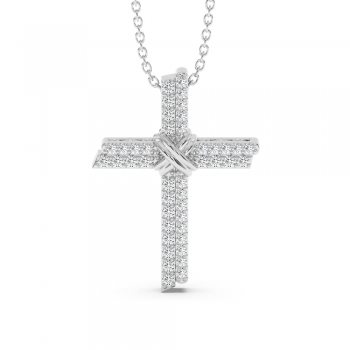 Pandantiv Cruciulita cu Diamante de 0.33ct