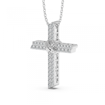 Pandantiv Cruciulita cu Diamante de 0.33ct