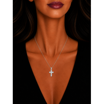 Pandantiv Cruciulita cu Diamante de 0.34 ct