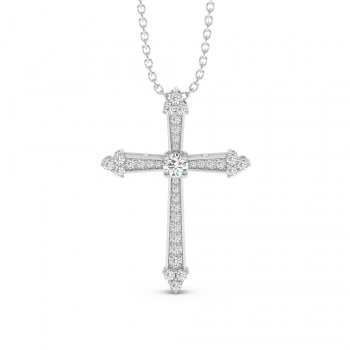 Pandantiv Cruciulita cu Diamante de 0.35ct