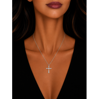 Pandantiv Cruciulita cu Diamante de 0.35ct