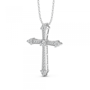 Pandantiv Cruciulita cu Diamante de 0.35ct