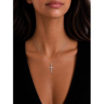 Pandantiv Cruciulita cu Diamante de 0.37 ct