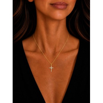 Pandantiv Cruciulita cu Diamante de 0.40ct