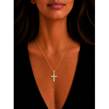 Pandantiv Cruciulita cu Diamante de 0.40ct