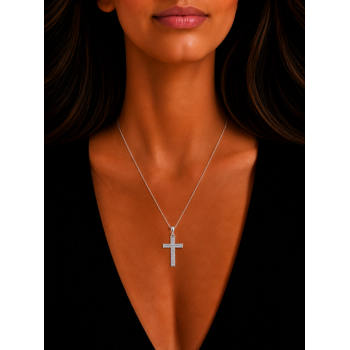 Pandantiv Cruciulita cu Diamante de 0.40ct