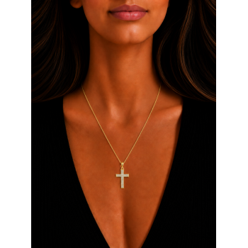 Pandantiv Cruciulita cu Diamante de 0.40ct
