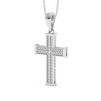 Pandantiv Cruciulita cu Diamante de 0.40ct