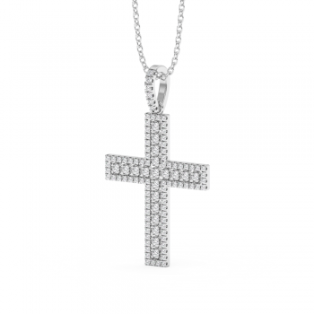 Pandantiv Cruciulita cu Diamante de 0.43ct