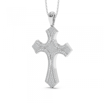 Pandantiv Cruciulita cu Diamante de 0.44ct