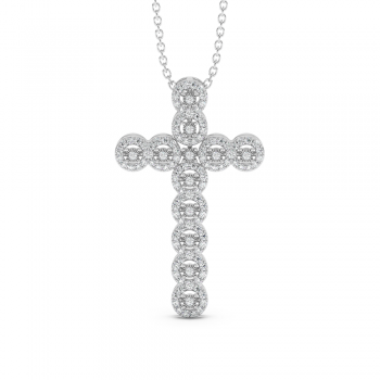 Pandantiv Cruciulita cu Diamante de 0.44ct