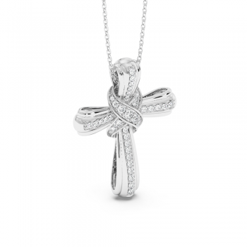 Pandantiv Cruciulita cu Diamante de 0.59ct