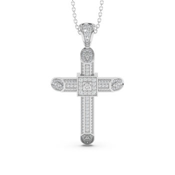Pandantiv Cruciulita cu Diamante de 0.60ct