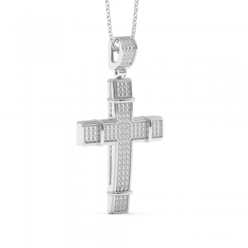 Pandantiv Cruciulita cu Diamante de 0.62ct