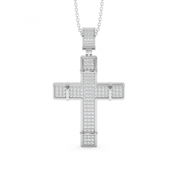 Pandantiv Cruciulita cu Diamante de 0.62ct