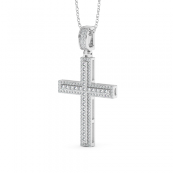 Pandantiv Cruciulita cu Diamante de 0.65ct