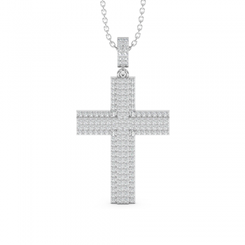 Pandantiv Cruciulita cu Diamante de 0.68ct