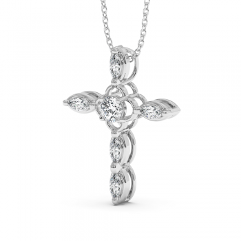 Pandantiv Cruciulita cu Diamante de 0.69ct