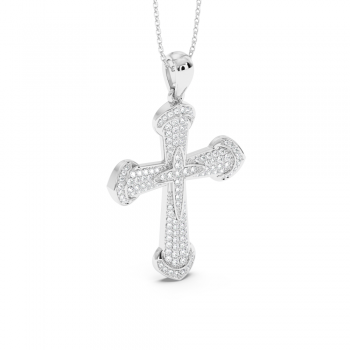 Pandantiv Cruciulita cu Diamante de 0.79ct