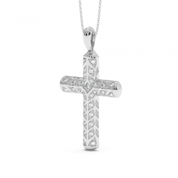 Pandantiv Cruciulita cu Diamante de 0.92ct