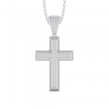 Pandantiv Cruciulita cu Diamante de 0.95ct