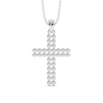 Pandantiv Cruciulita cu Diamante de 1.12ct