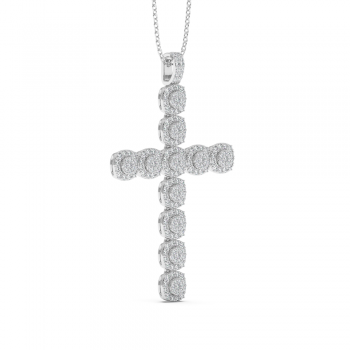Pandantiv Cruciulita cu Diamante de 1.13ct