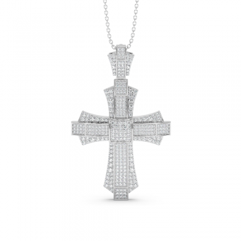 Pandantiv Cruciulita cu Diamante de 1.28ct