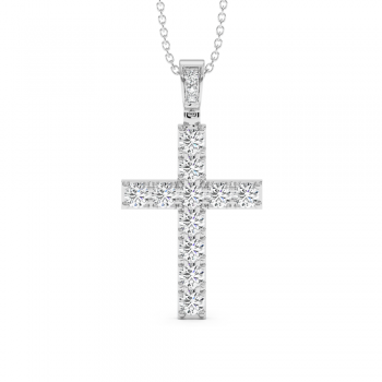 Pandantiv Cruciulita cu Diamante de 1.28ct