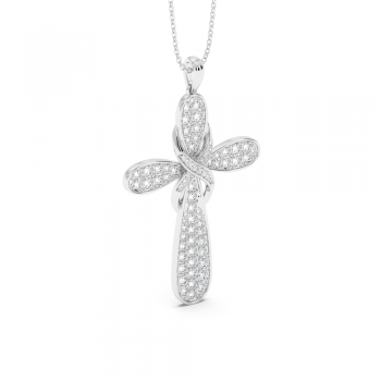 Pandantiv Cruciulita cu Diamante de 1.52ct