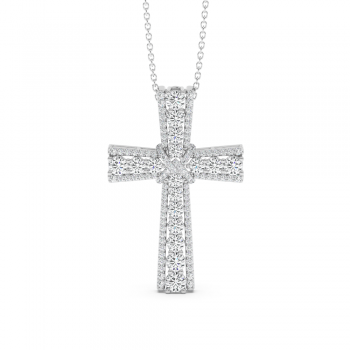 Pandantiv Cruciulita cu Diamante de 1.86ct