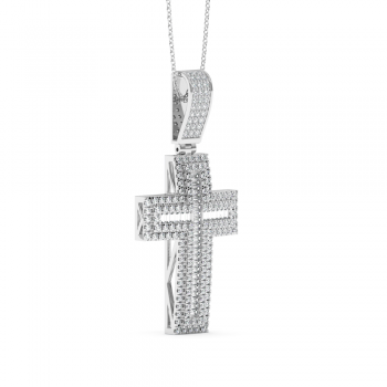 Pandantiv Cruciulita cu Diamante de 2.10ct