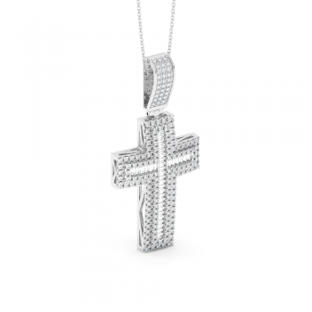 Pandantiv Cruciulita cu Diamante de 2.39ct