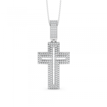 Pandantiv Cruciulita cu Diamante de 2.39ct