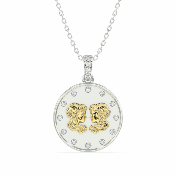 Pandantiv cu diamante de 0.12 ct Zodia Gemeni