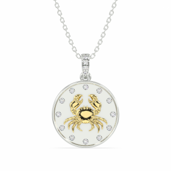 Pandantiv cu diamante de 0.12 ct Zodia Rac
