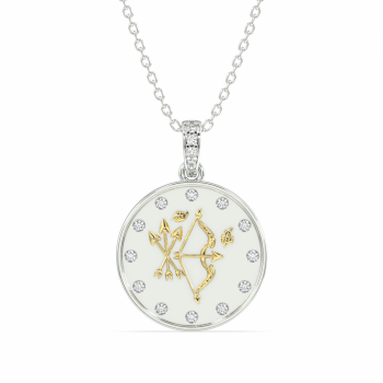 Pandantiv cu diamante de 0.12 ct Zodia Sagetator