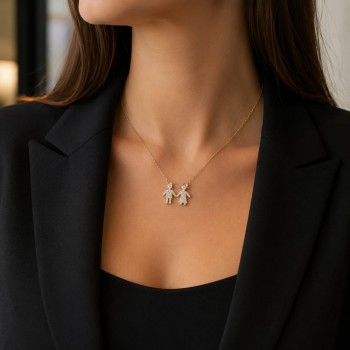 Pandantiv cu diamante de 0.19 ct
