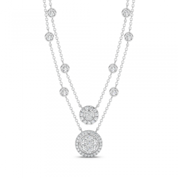 Pandantiv cu Diamante Marquise de 0.09ct si Diamante Rotunde de 1.58ct