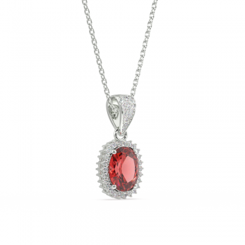 Pandantiv cu Rubin de 2.42 ct si diamante de 0.25 ct