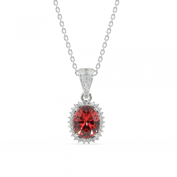 Pandantiv cu Rubin de 2.42 ct si diamante de 0.25 ct
