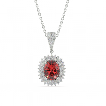 Pandantiv cu Rubin de 2.42 ct si diamante de 0.53 ct
