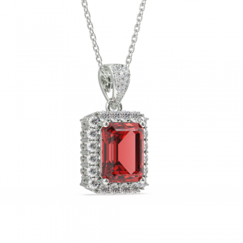 Pandantiv cu Rubin de 6.95 ct si diamante de 0.99 ct