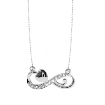 Pandantiv Lover cu diamante de 0.14ct