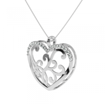 Pandantiv Lover cu diamante de 0.23ct