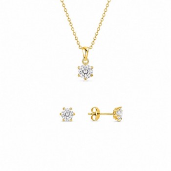Set cu diamante albe de 0.51 ct